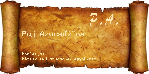 Puj Azucséna névjegykártya